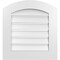 Ekena Millwork Arch Top Surface Mount PVC Gable Vent: Non-Functional, w/ 3-1/2"W x 1"P Standard Frame, 22"W x 22"H GVPAR22X2201SN - alternate 1